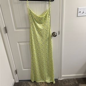 Super cute yellow, backless dress! Never worn